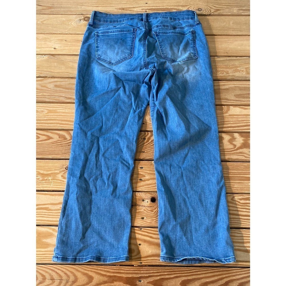 NEW NYDJ Crop Straight Leg Jeans Size 8 Women’s Blue - Picture 2 of 11